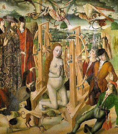 Fernando  Gallego The Martyrdom of Saint Catherine France oil painting art